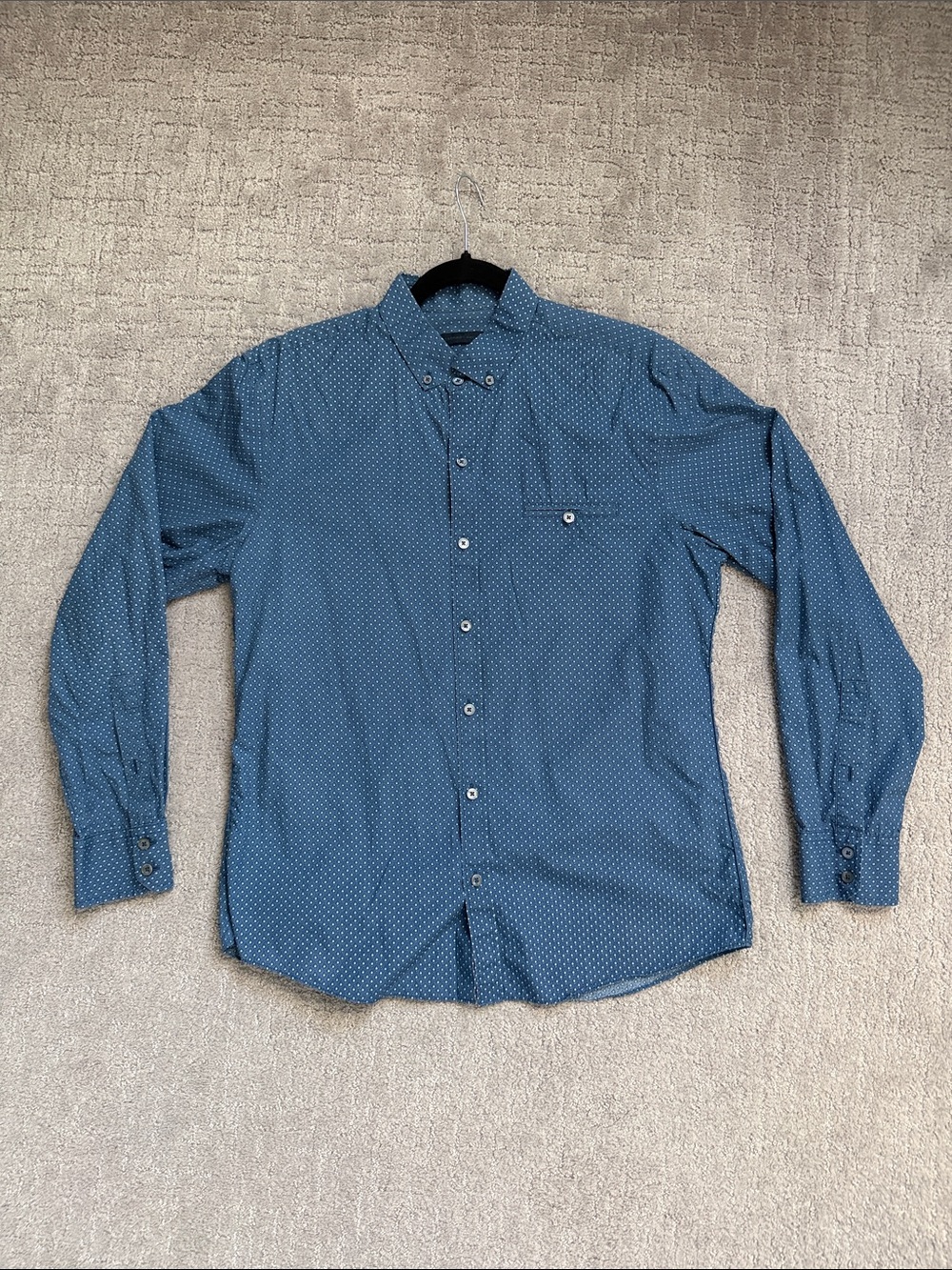 Zachary Prell Blue Button-Down Shirt